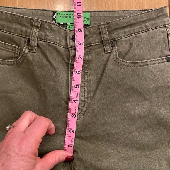 Free people Women’s Sandrine Rose Army Olive Green New size 27 virgin label - Picture 7 of 12